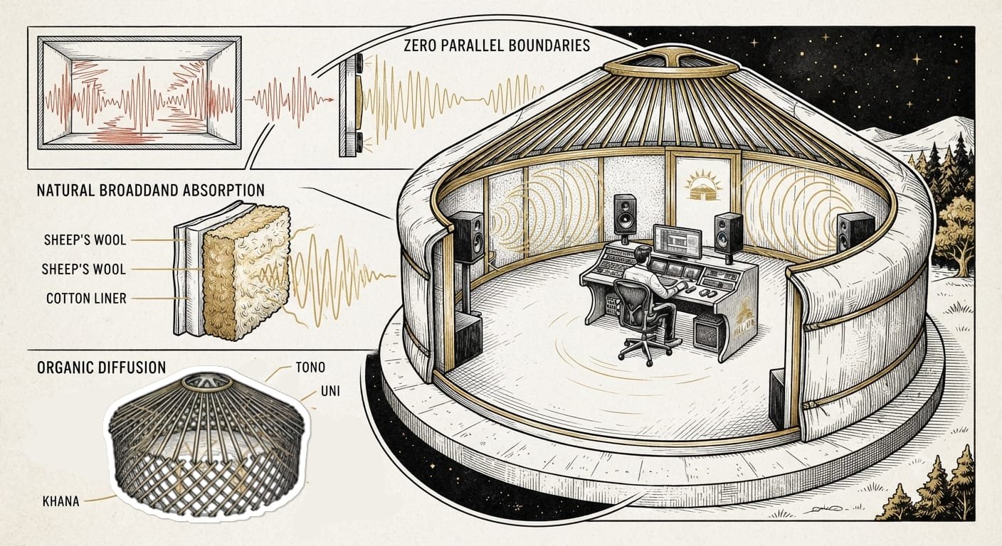 Helios Mastering Studio Yurt Interior